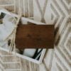 wooden thank you cards