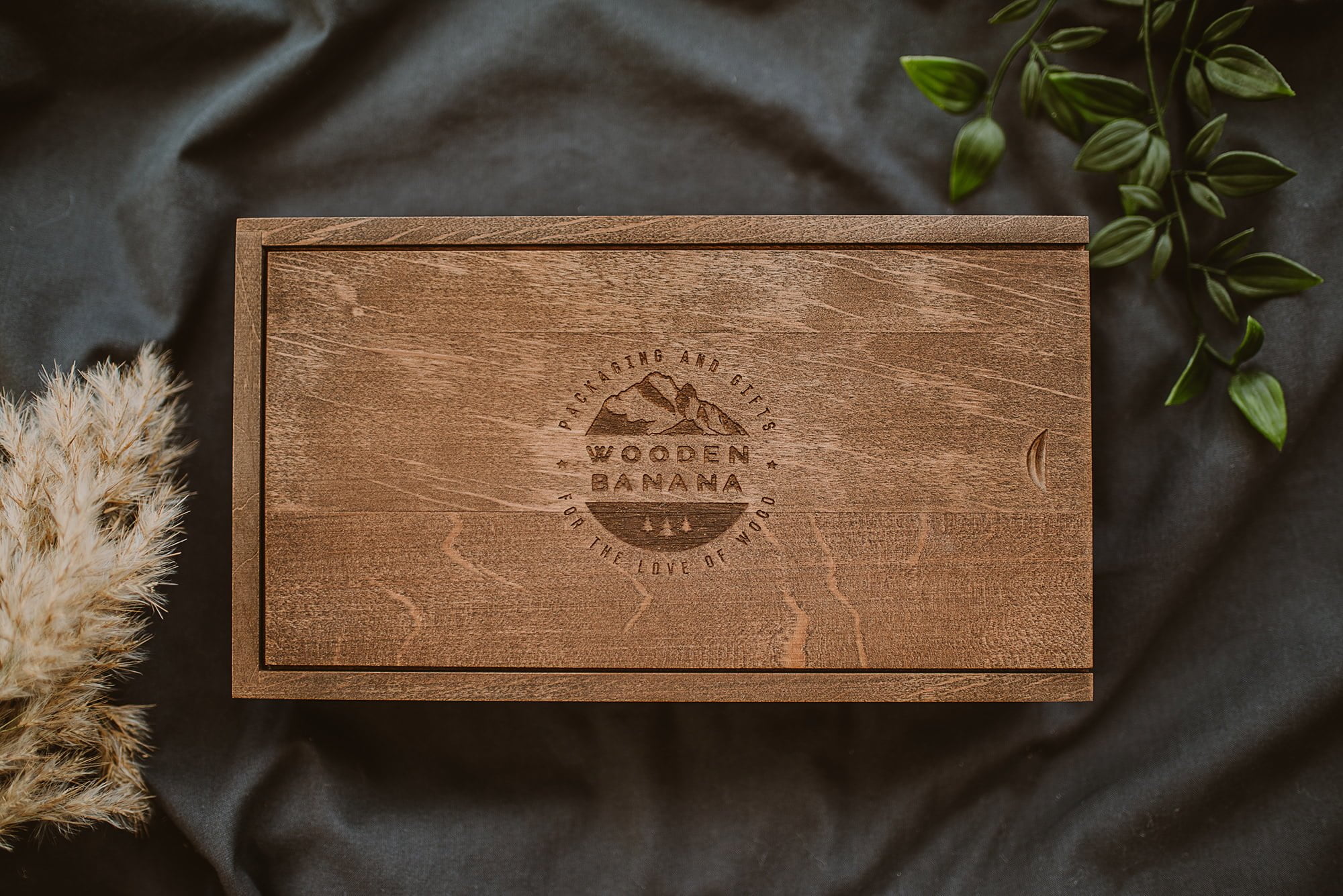 premium wooden rectangular box