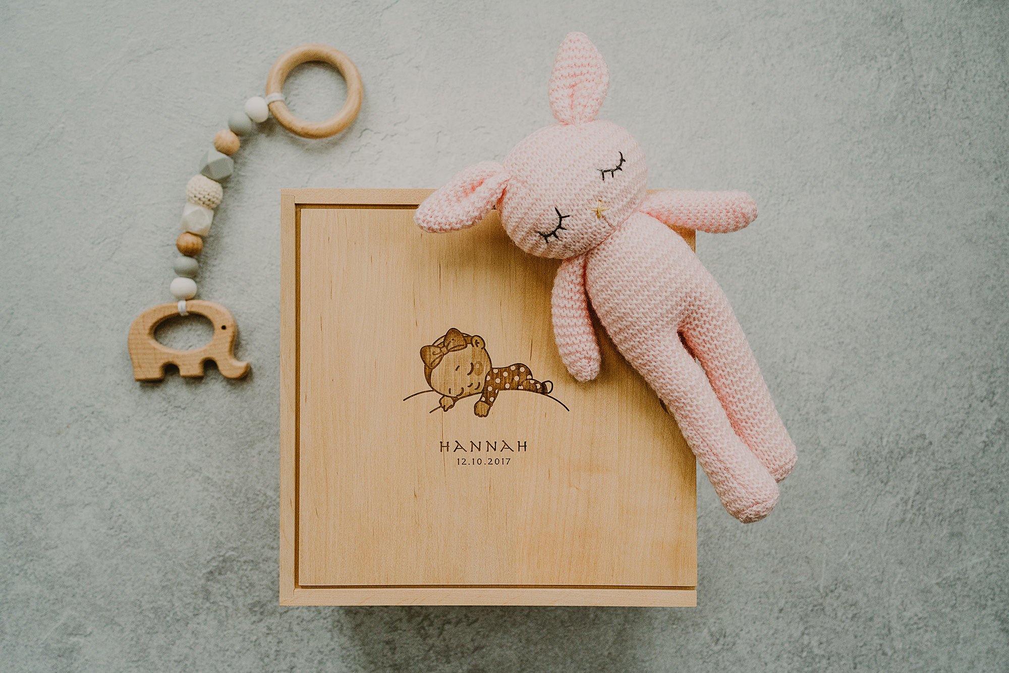 keepsake box for a newborn girl